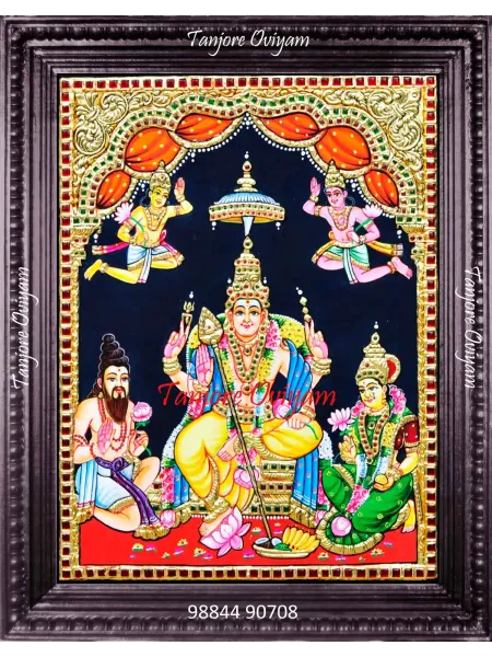 Thiruparankundram Murugan Tanjore Painting